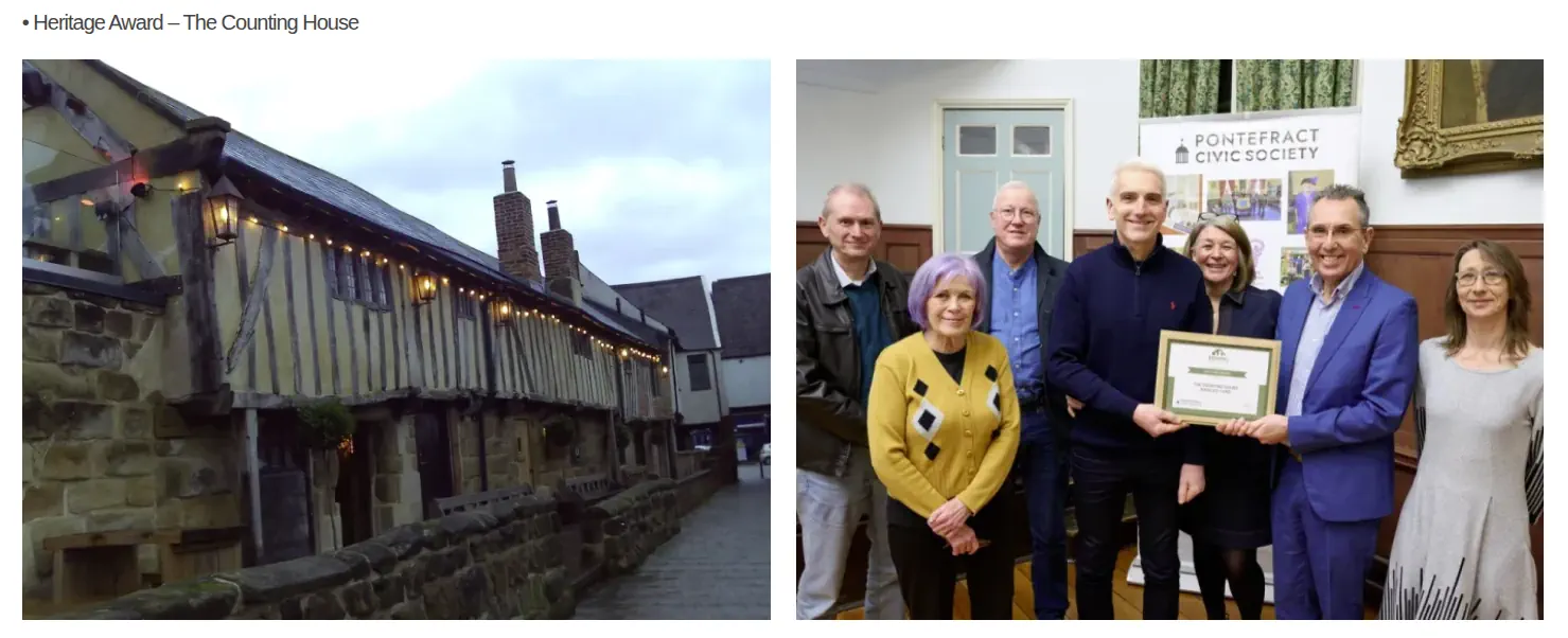 Heritage Award presentation for The Counting House