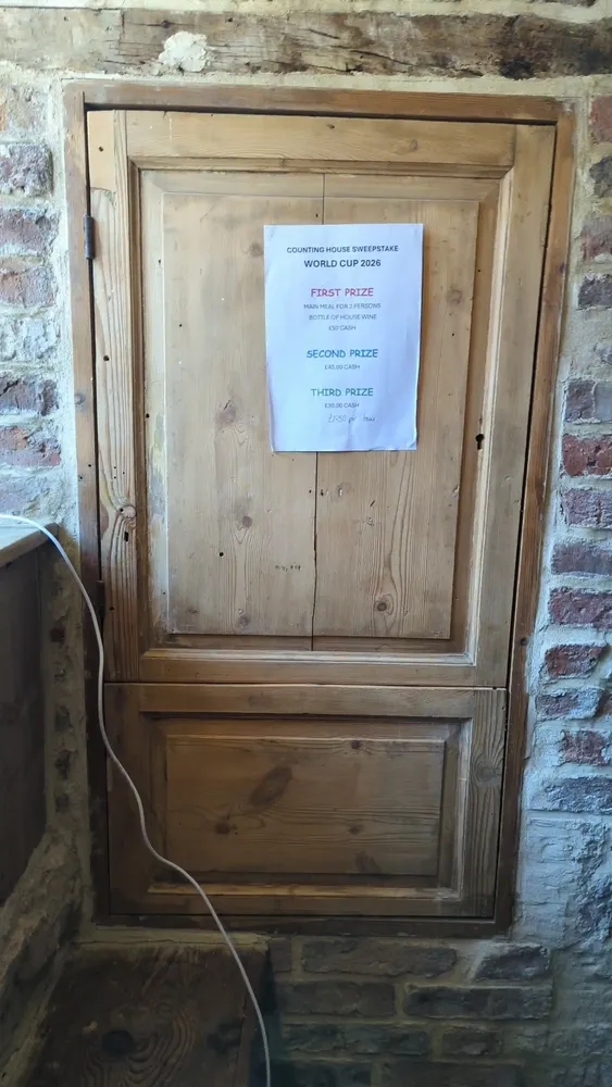 Restored Victorian panelled cupboard door refitted at The Counting House